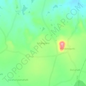 Siddhapura topographic map, elevation, terrain