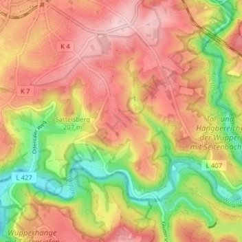 Hästen topographic map, elevation, terrain
