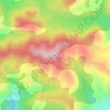 Castellano topographic map, elevation, terrain