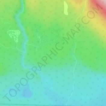 Cassiar Mountains topographic map, elevation, terrain