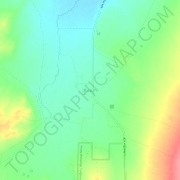 Ibapah topographic map, elevation, terrain
