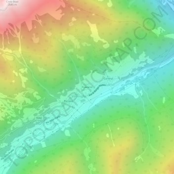 Fraviano topographic map, elevation, terrain