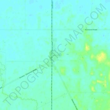 Devenish topographic map, elevation, terrain