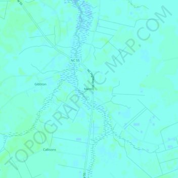 Merritt topographic map, elevation, terrain