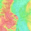 Kyiv topographic map, elevation, terrain