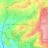 Gospel End topographic map, elevation, terrain