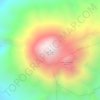 Tajumulco topographic map, elevation, terrain
