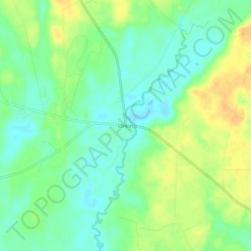 Clinton topographic map, elevation, terrain