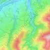 Le Sorbier topographic map, elevation, terrain