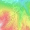 Courchevel topographic map, elevation, terrain