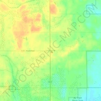 Limestone topographic map, elevation, terrain