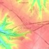 Les Quatre Routes topographic map, elevation, terrain