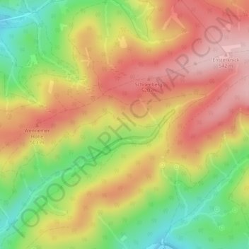 Herrenscheid topographic map, elevation, terrain