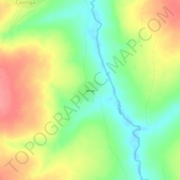 Senje topographic map, elevation, terrain