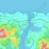Ribadeo topographic map, elevation, terrain