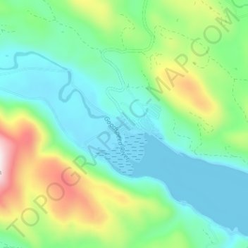 Holberg topographic map, elevation, terrain