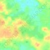 Contigné topographic map, elevation, terrain