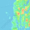Haugesund topographic map, elevation, terrain