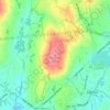 Pratt Hill topographic map, elevation, terrain