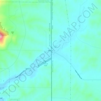 Willard topographic map, elevation, terrain