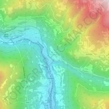 Andrista topographic map, elevation, terrain