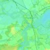 Kützkow topographic map, elevation, terrain