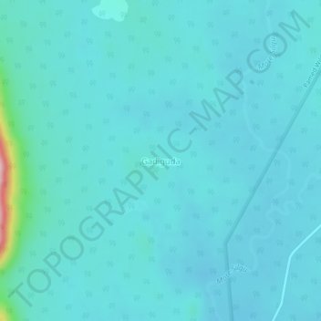 Gadiguda topographic map, elevation, terrain