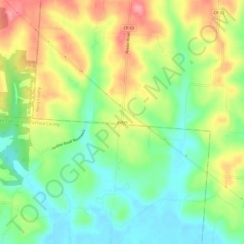 Avlon topographic map, elevation, terrain