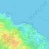 Les Sables topographic map, elevation, terrain