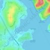 New Town Bay topographic map, elevation, terrain