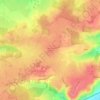 Lourdy topographic map, elevation, terrain