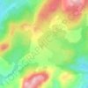 Plateau de Cauria topographic map, elevation, terrain