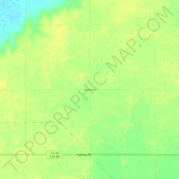 Houston topographic map, elevation, terrain