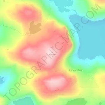 Alvsnosi topographic map, elevation, terrain