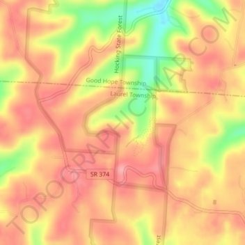 Cantwell Cliffs topographic map, elevation, terrain