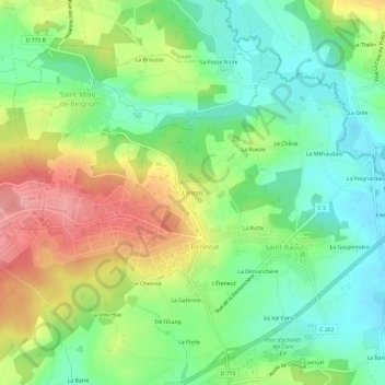 L'Enclos topographic map, elevation, terrain