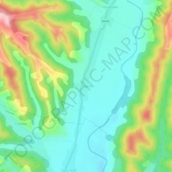 Pegeni topographic map, elevation, terrain