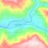 Gasquet topographic map, elevation, terrain