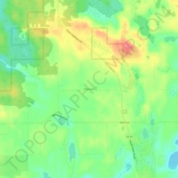 Cheviers topographic map, elevation, terrain
