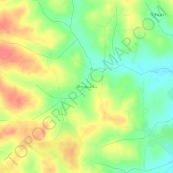 Para topographic map, elevation, terrain