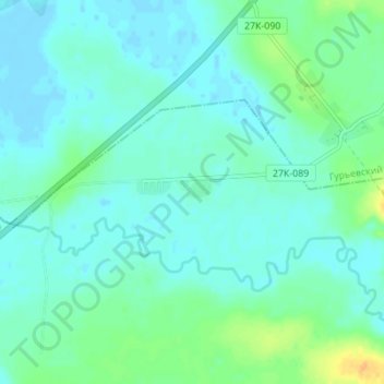 Zarechnoye topographic map, elevation, terrain