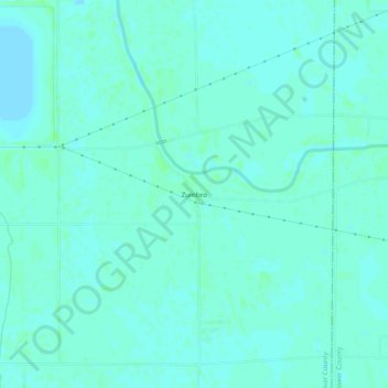 Zumbro topographic map, elevation, terrain