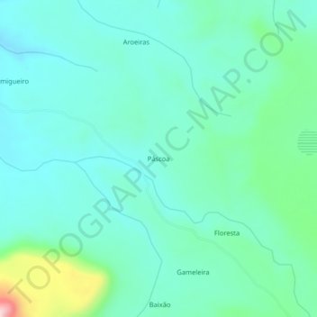Páscoa topographic map, elevation, terrain