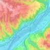 Vérenay topographic map, elevation, terrain