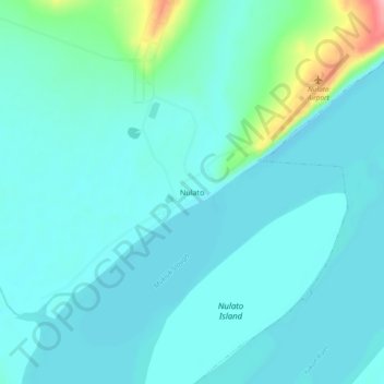 Nulato topographic map, elevation, terrain