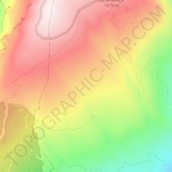 El Encinarillo topographic map, elevation, terrain