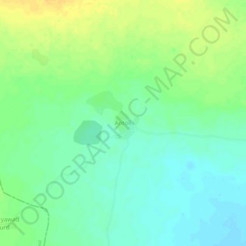 Antoli topographic map, elevation, terrain