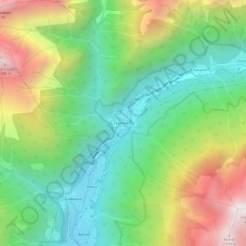 Fiumenero topographic map, elevation, terrain