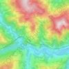 Bojišta topographic map, elevation, terrain