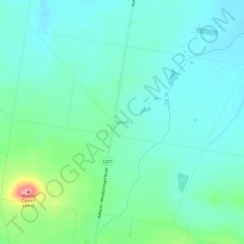 Ascot topographic map, elevation, terrain